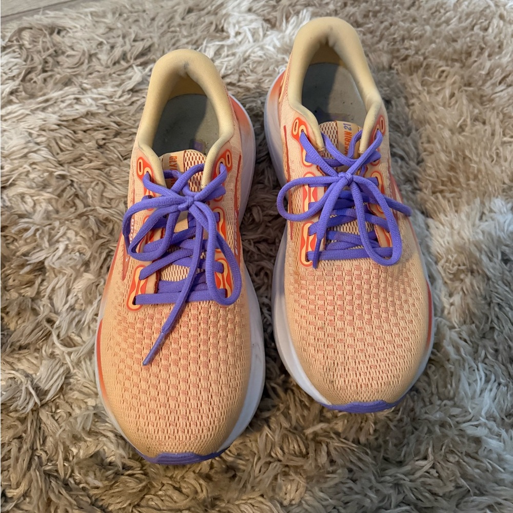Brooks Women's Athletic Shoes in Orange and Purple